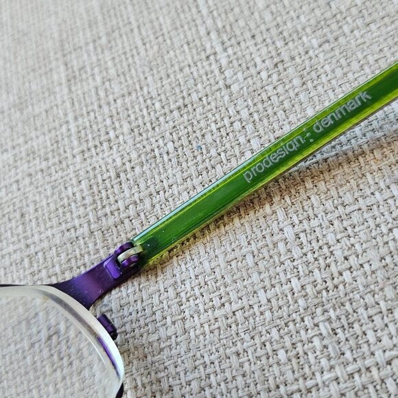 Prodesign Denmark Women Eyeglasses Frame C3831 Purple/Green 50[]19 135 Glasses - Picture 10 of 13